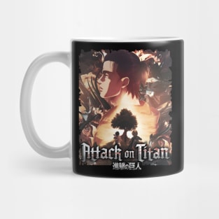 AOT Eren, Mikasa, Armin Childhood Friends Mug